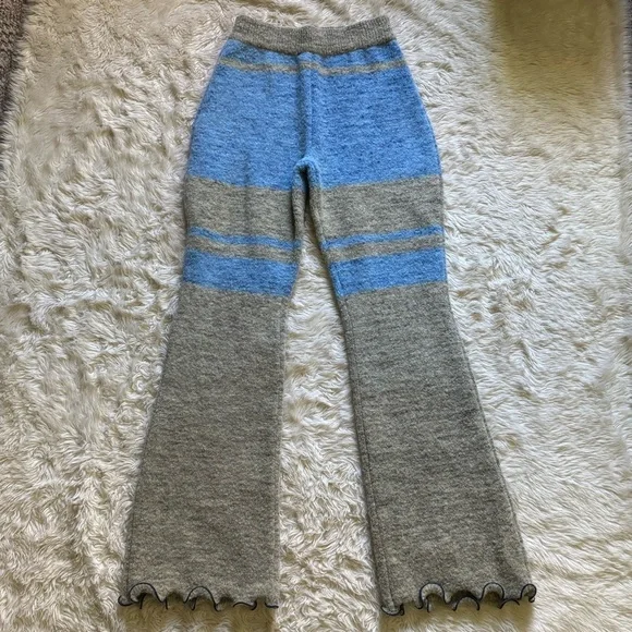 ANDERSSON BELL Khaki & Blue Senya Color Block Lounge Pants - Size L/XL - Picture 5 of 11